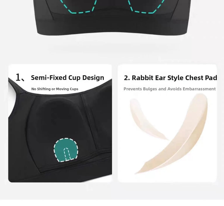 Seamless Full-Cup Sports Vest | Anti-Shake Wireless Support