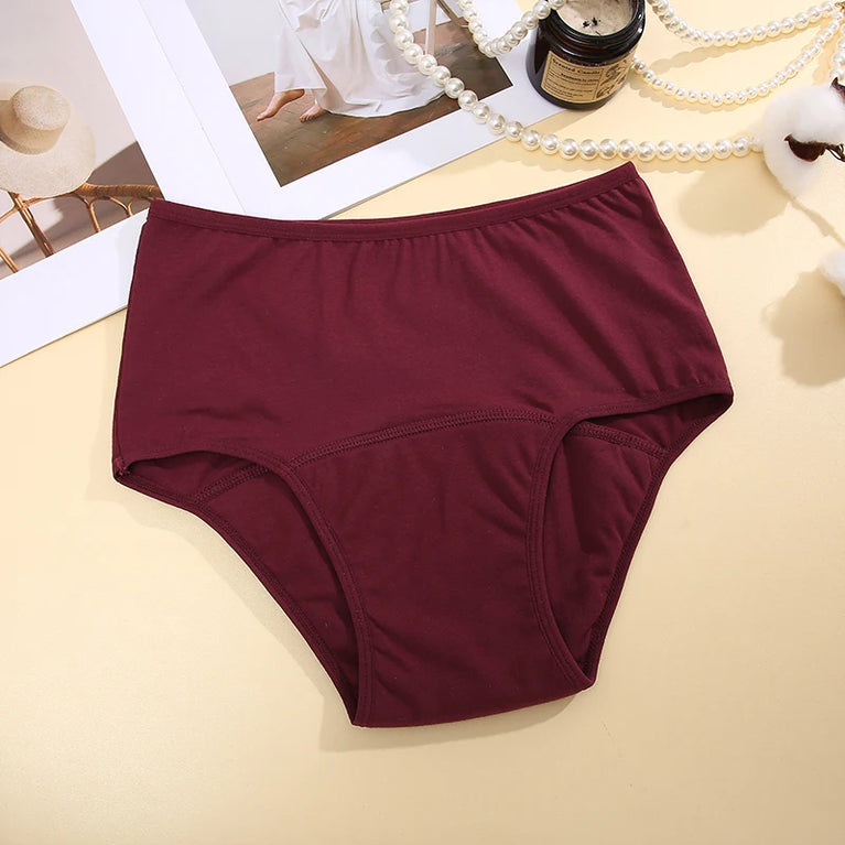 High-Waist 5-Layer Menstrual Briefs – Ultra-Absorbent Breathable Physiological Panties
