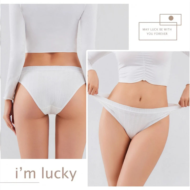 7pc Cotton Briefs | Seamless Mid-Rise Stripe Set