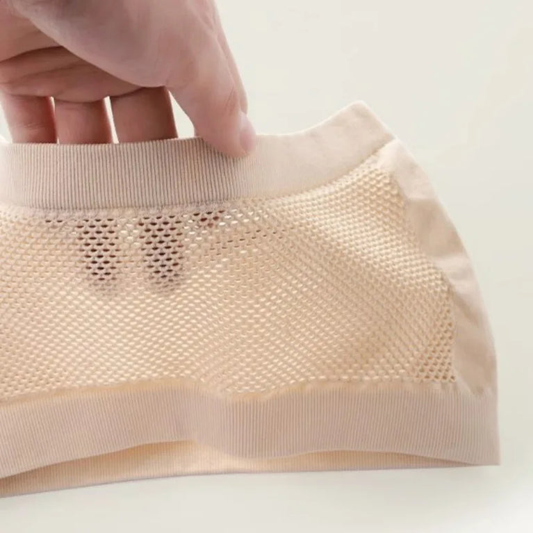 Seamless Mesh Strapless Bra | Sweatproof Summer Crop Top