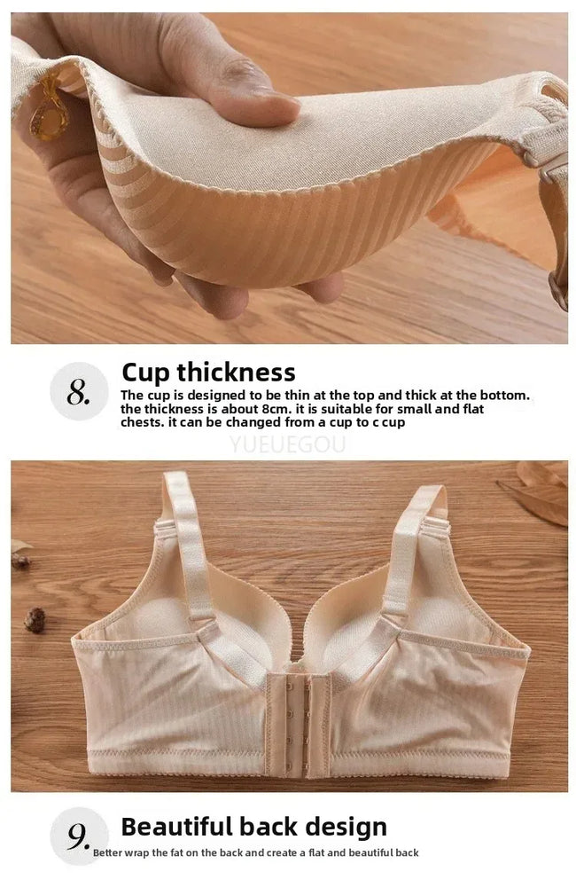 8CM Extreme Push-Up Wireless Bra – The "Steamed Bread" Natural Enhancer