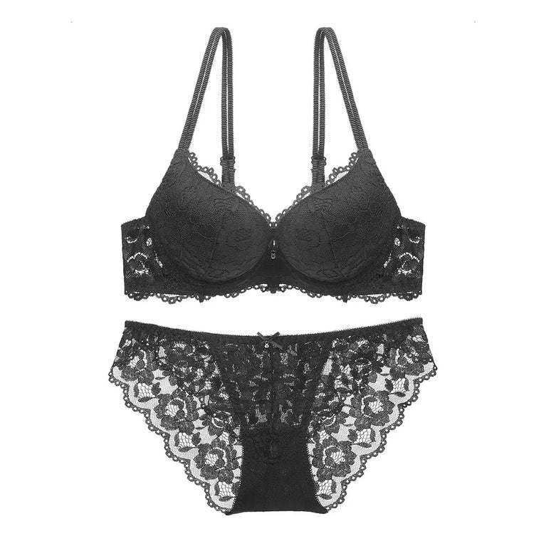 Seamless Wire-Free Bra & Brief Set – Everyday Comfort Lingerie