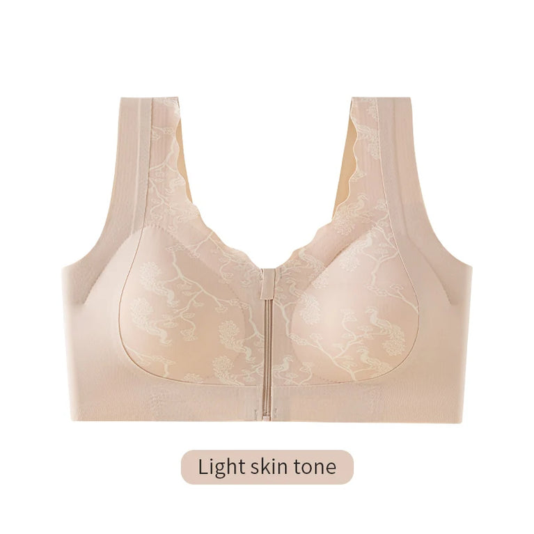 Post-Mastectomy Front-Zipper Bra | Wireless Recovery Fit