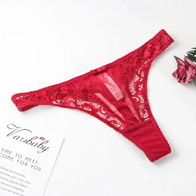 Seamless Floral Lace 4-Piece Lingerie Set – Sexy Underwire Bra & Robe