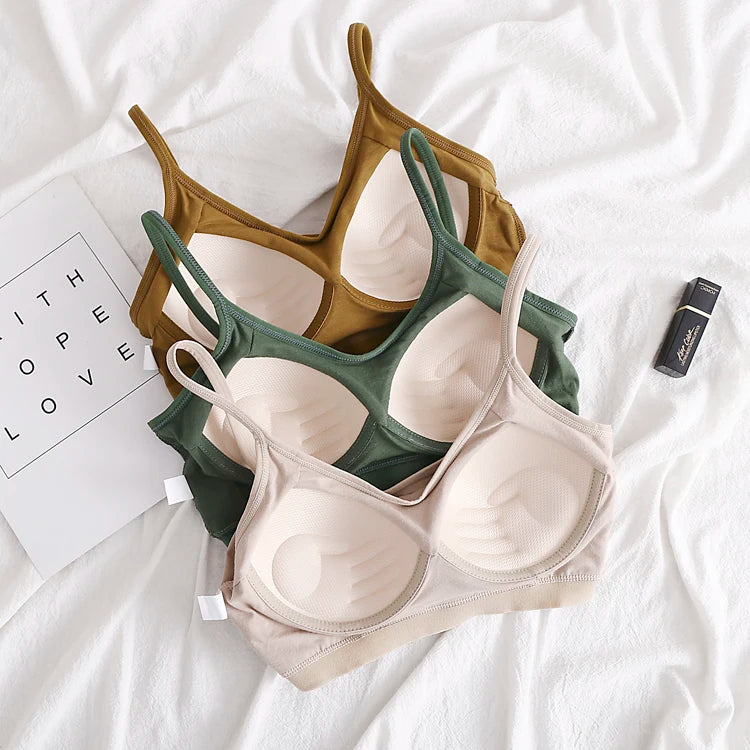 Pure Cotton Wireless Seamless Bra – Lightweight Everyday Comfort