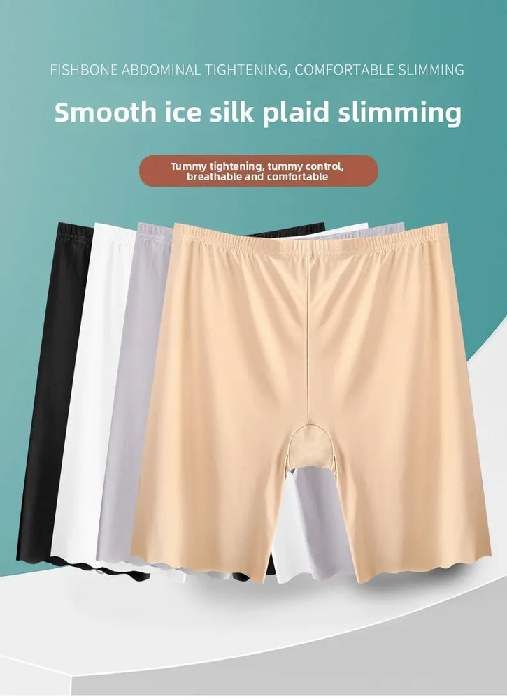 Seamless Plus Size Safety Shorts | Anti-Rub High-Capacity Boxers (Up to 120KG)