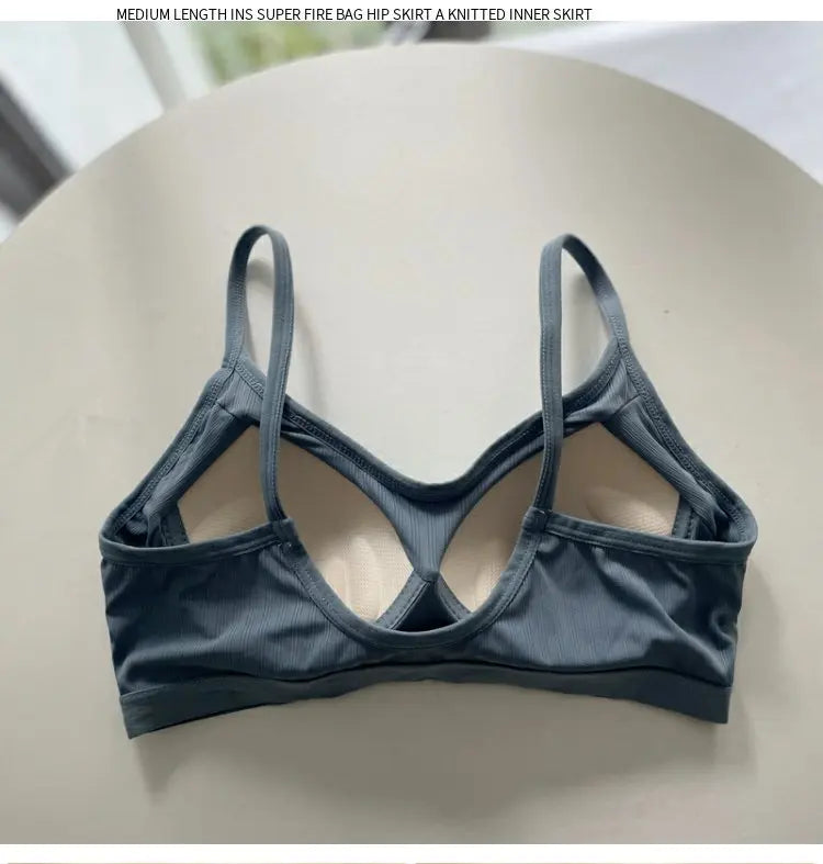 Ice Silk Lace Sports Bra | Wireless Seamless Summer Vest
