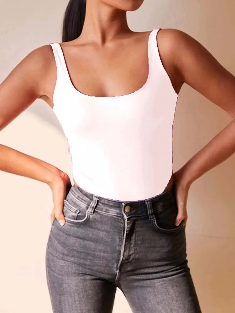 Sleeveless Backless Bodycon Bodysuit | Summer Y2K Fashion Vest