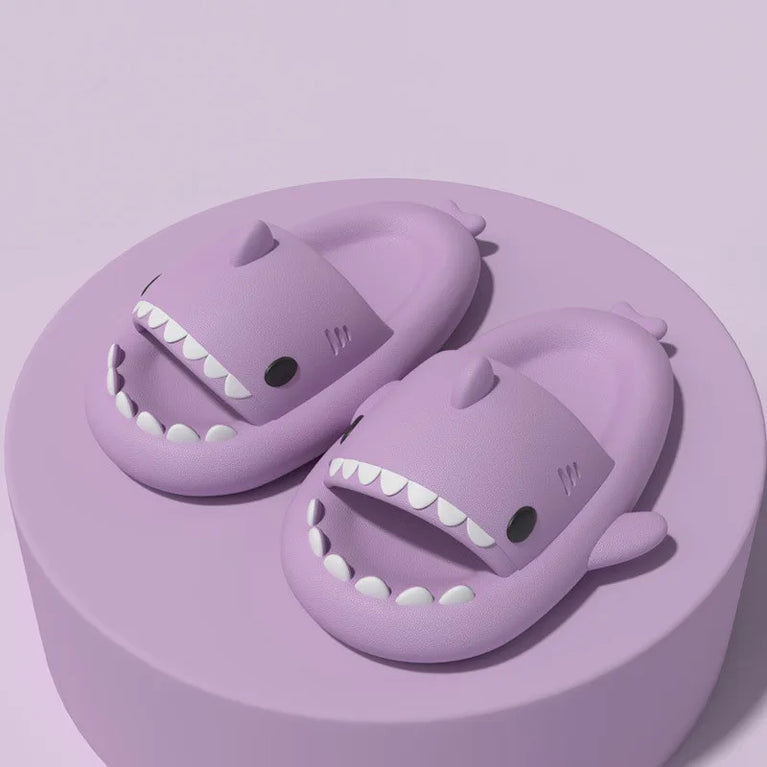 Cute Shark Platform Slides | Unisex Soft EVA Summer Sandals