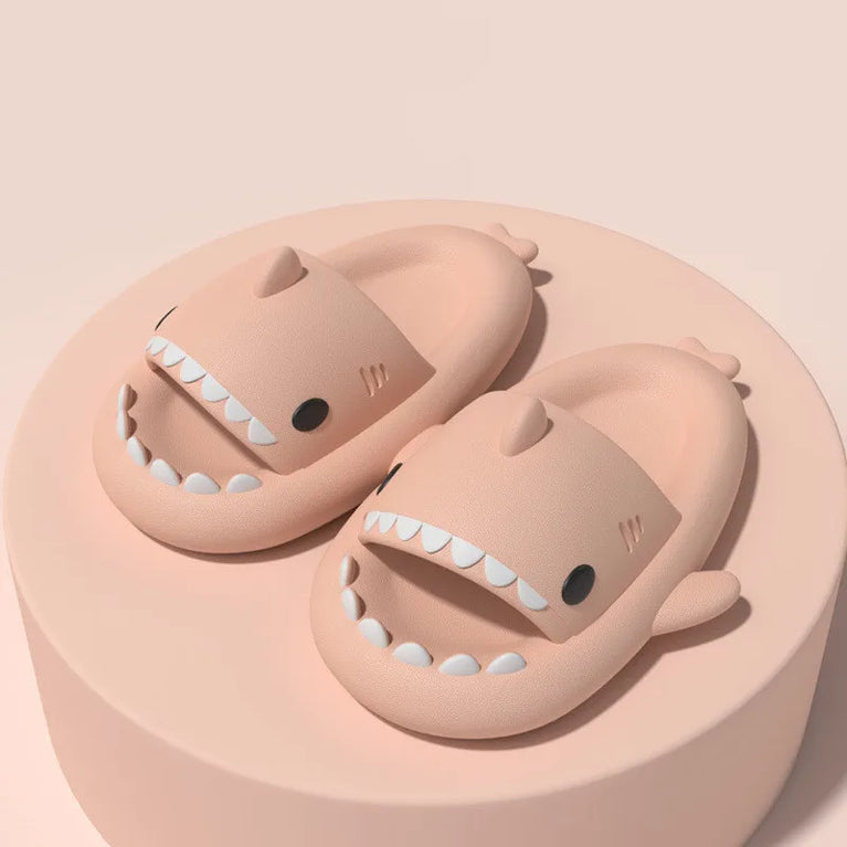 Cute Shark Platform Slides | Unisex Soft EVA Summer Sandals