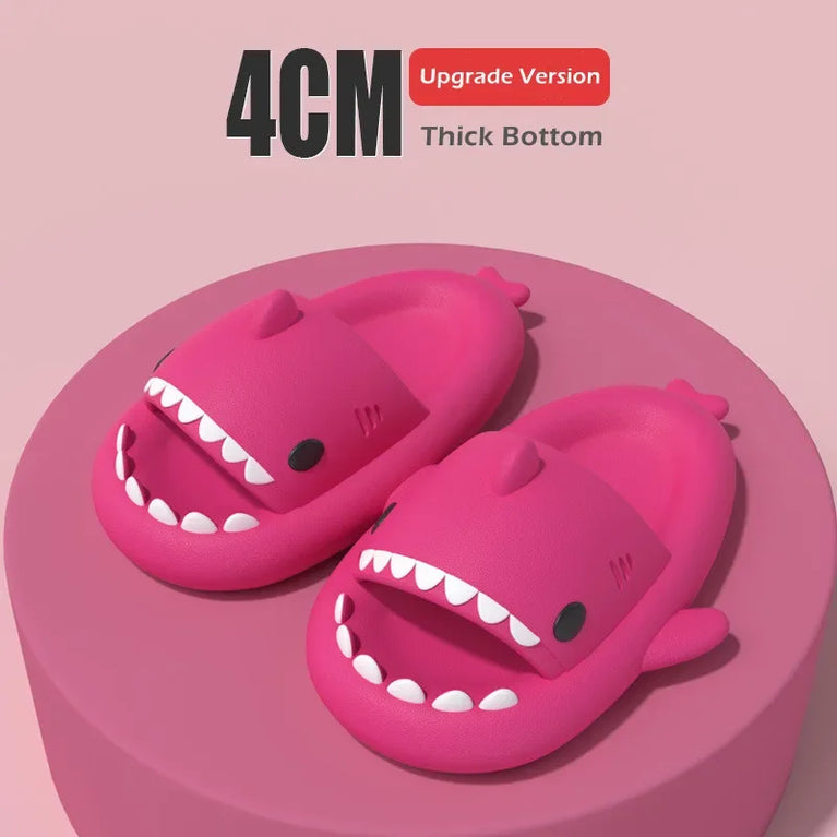 Cute Shark Platform Slides | Unisex Soft EVA Summer Sandals