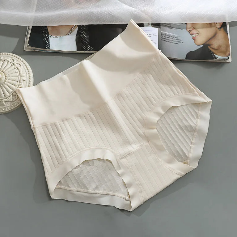 Seamless High-Waist Briefs | Invisible Cotton Comfort Set