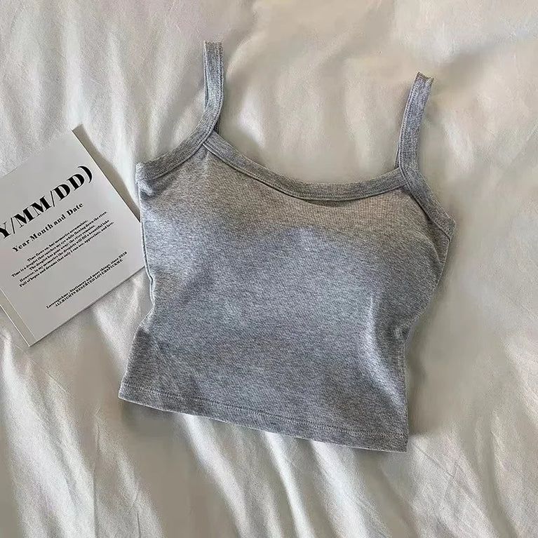 Crop Top Women Sexy Sleeveless Casual Camisole Tube Top Vest