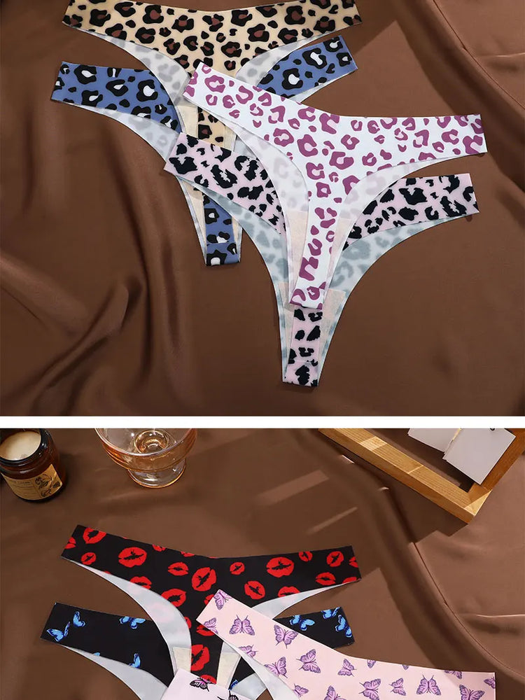 3-Pcs Sexy Colorful G-String Set – Seamless Low-Rise Bikini Thongs for Women (S-XL)