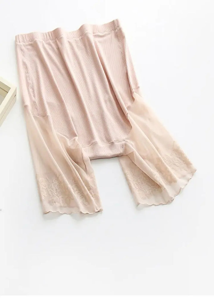 Plus Size Lace Safety Shorts | Anti-Chafing Under-Skirt Pants