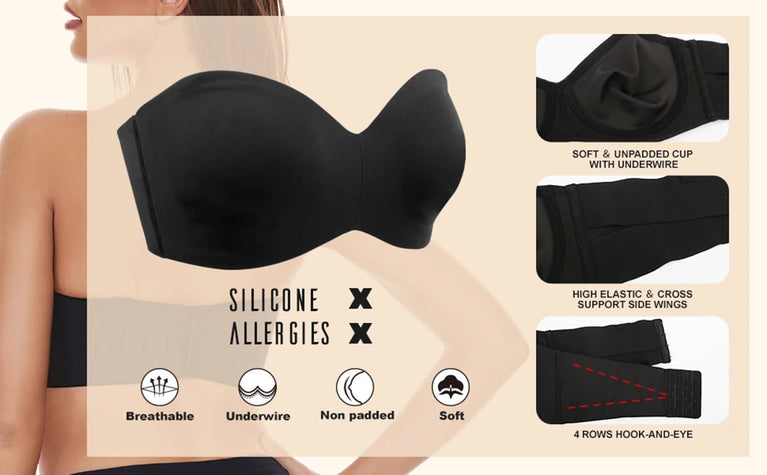One-Piece Push-Up – Advanced Anti-Slip Underwire Support