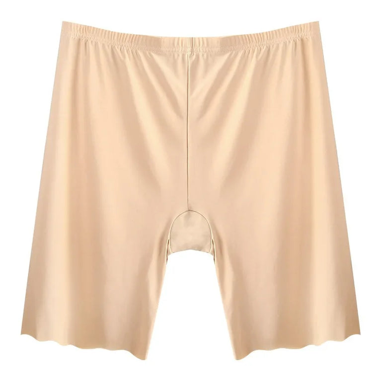 Seamless Plus Size Safety Shorts | Anti-Rub High-Capacity Boxers (Up to 120KG)