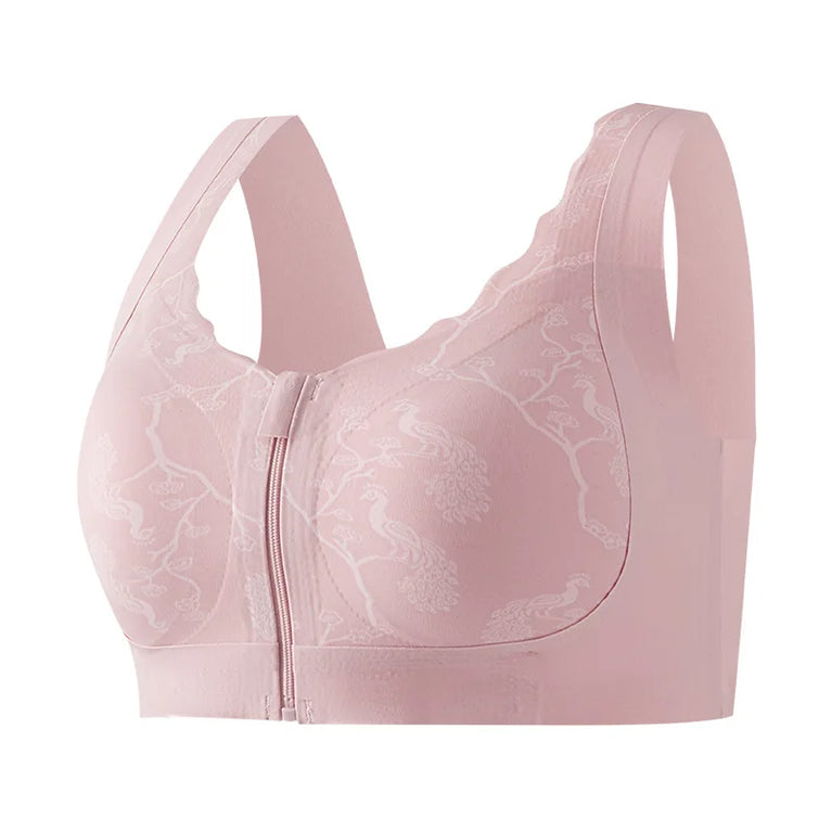 Post-Mastectomy Front-Zipper Bra – Seamless Wireless Recovery Support
