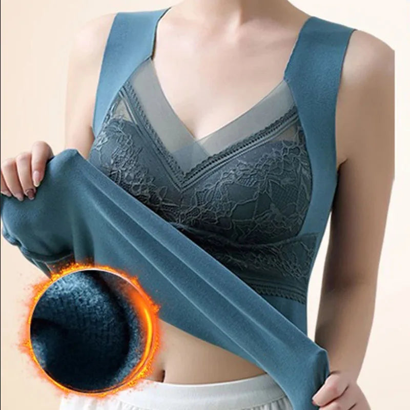 Winter Thermal Underwear Plus Size Vest Women Warm Inner Wear