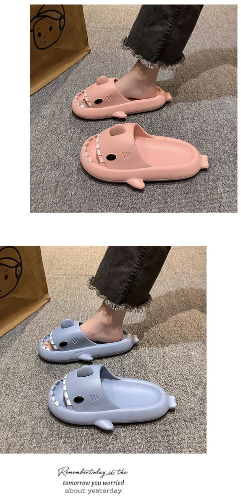 Shark Cloud Slides | Thick-Sole Anti-Slip Sandals