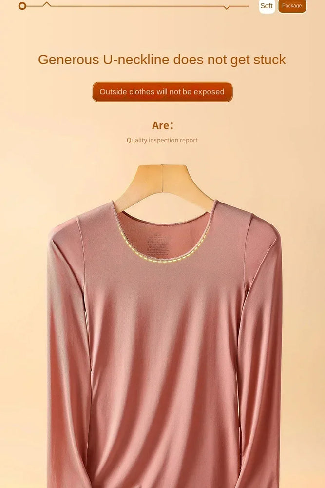 Women’s Ultra-Thin Thermal Top | Seamless Long-Sleeved Skin