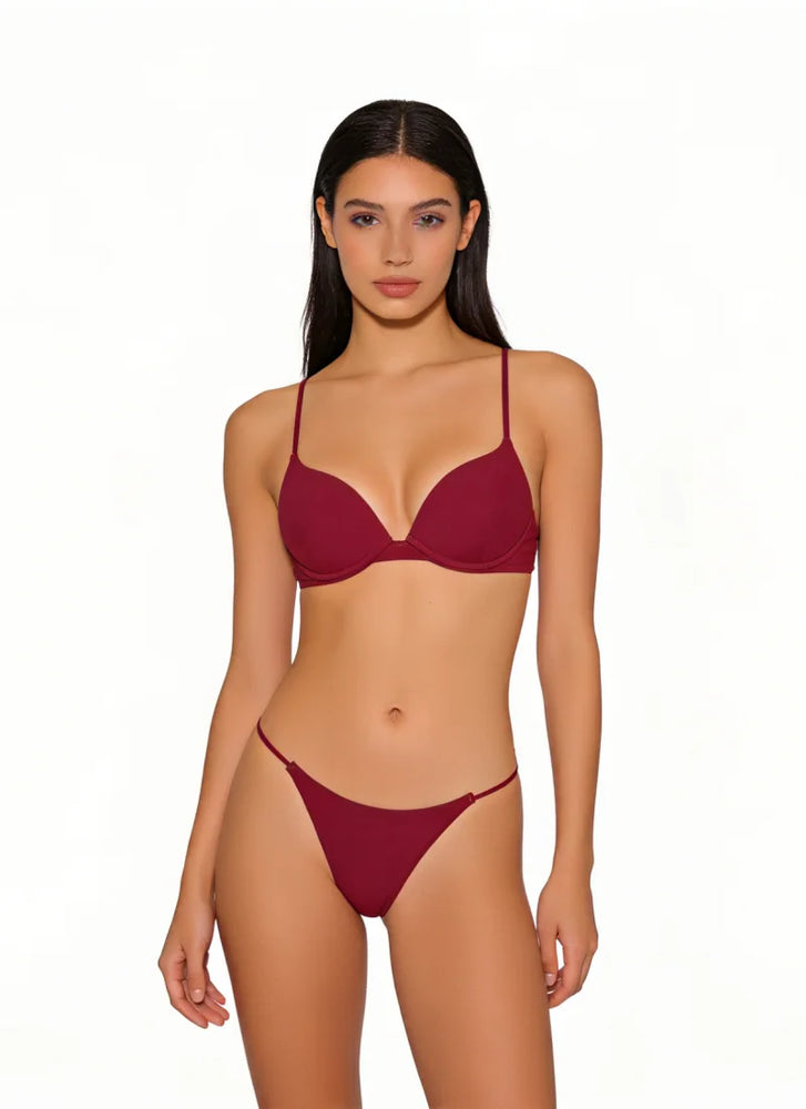 3pc Bikini Set | Low-Waist Traceless Brazilian Briefs