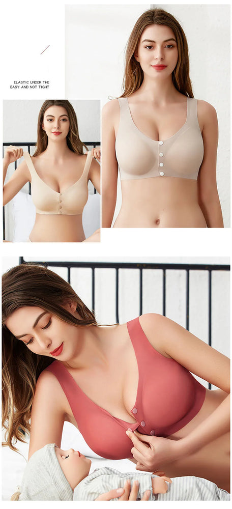 Wood Pencil Lightweight Nursing Bra | Front-Opening Support