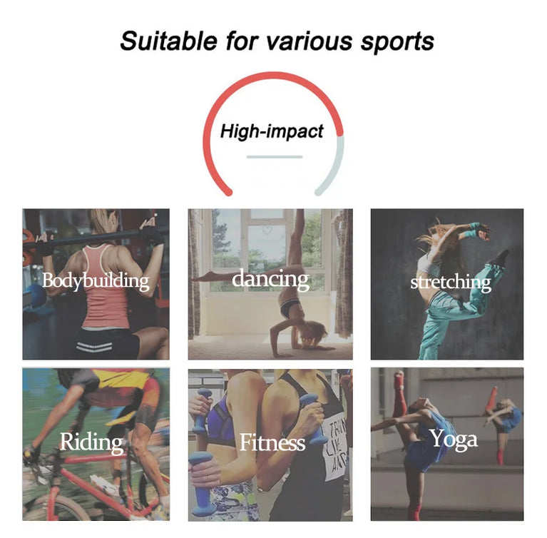 Seamless Performance Sports Bra – Breathable Fitness Support