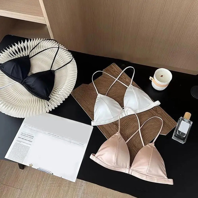 Sexy Triangle Cup Front-Buckle Bra | Seamless Summer Support