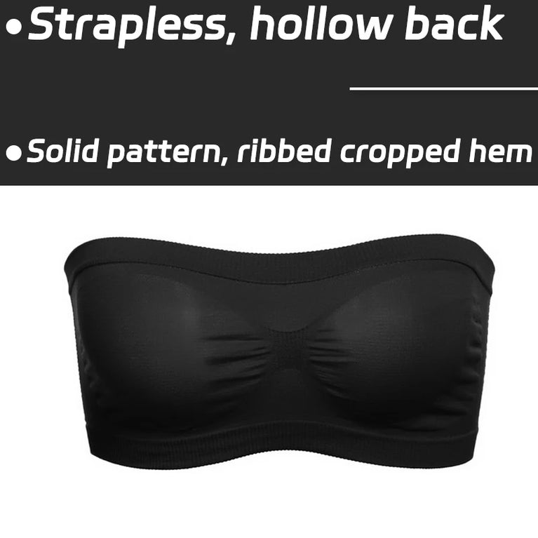 Seamless Mesh Strapless Bra | Sweatproof Summer Crop Top