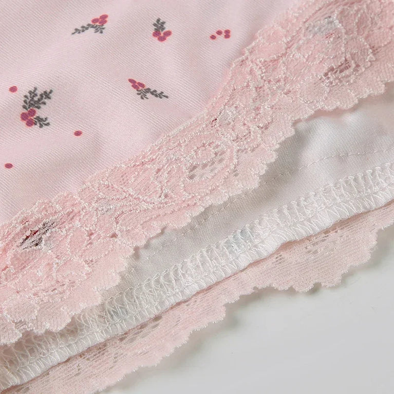 Women’s Floral Lace Pajama Set | Sleeveless Camisole & Shorts