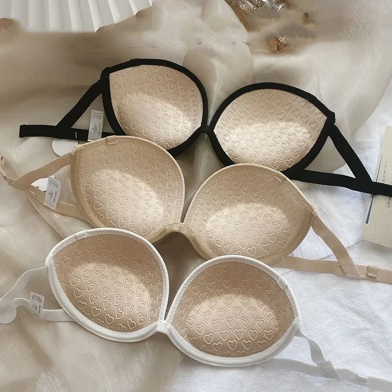 Seamless Push-Up Bra – 2cm Wireless Gather Support