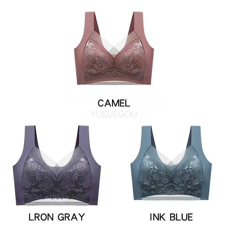 3PCS Plus Size Push-Up Bralette | 5cm Natural Lift Comfort