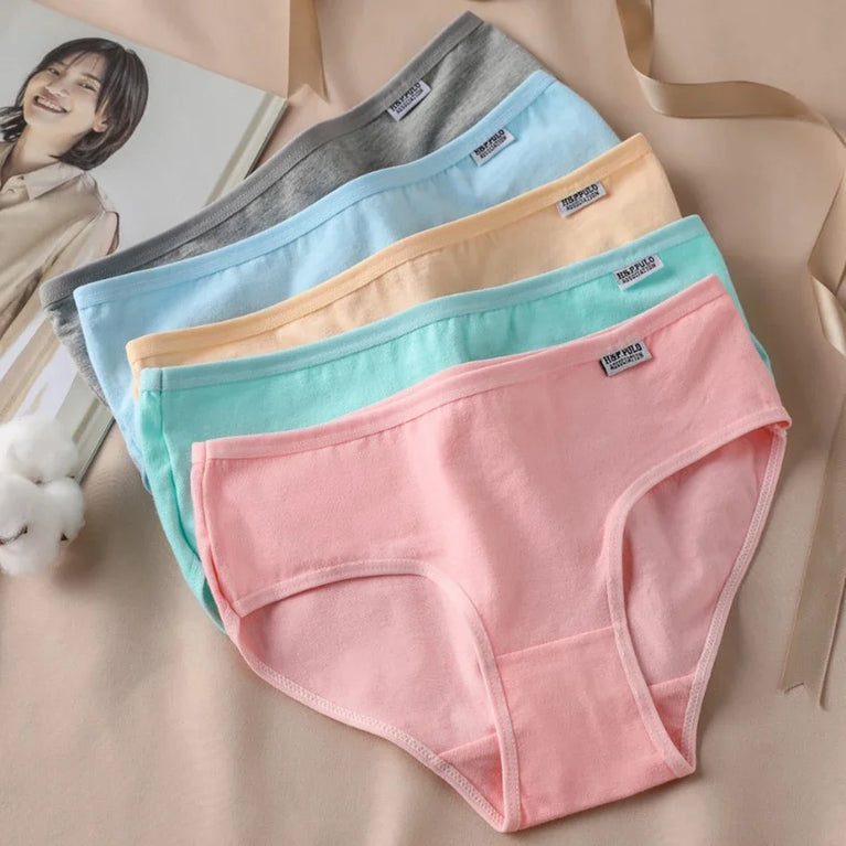 3pc Mid-Rise Cotton Briefs | Breathable Plus Size Comfort Set