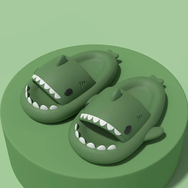 Cute Shark Platform Slides | Unisex Soft EVA Summer Sandals