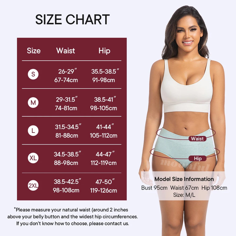 High-Waist Super Absorbent Period Underwear – Heavy-Overnight Protection