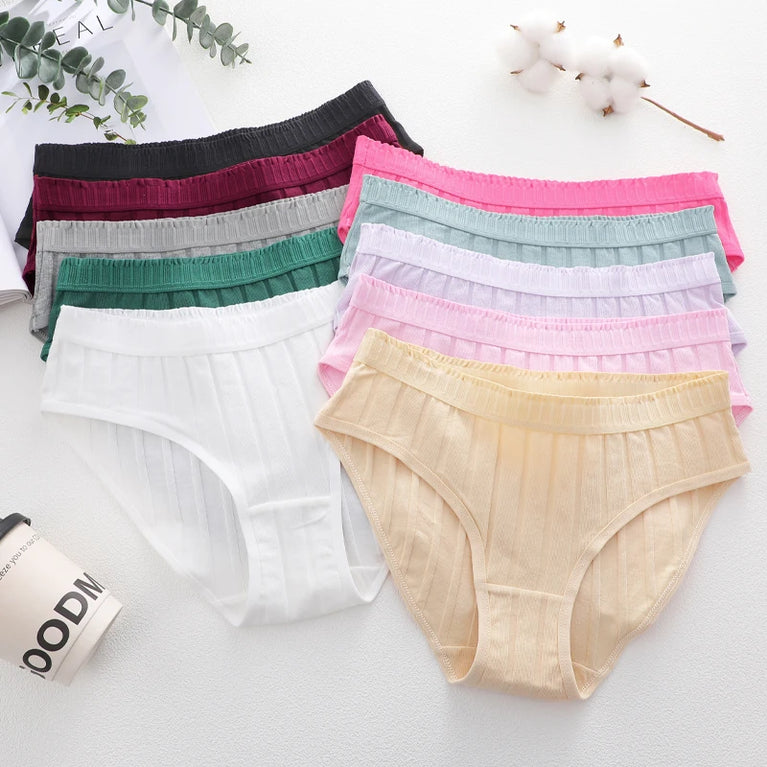 3pc Breathable Cotton Briefs | Low-Waist Dopamine Summer Set