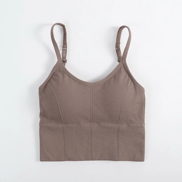 Seamless U-Back Cotton Bralette | Push-Up Yoga Sports Bra