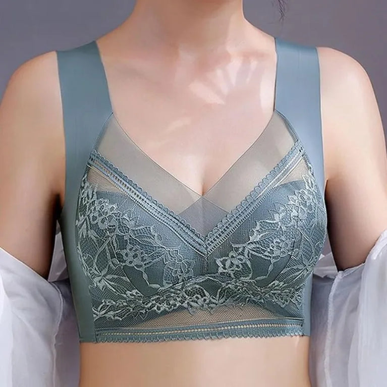 L–6XL Ice Silk Seamless Bra | Plus Size Wireless Push-Up