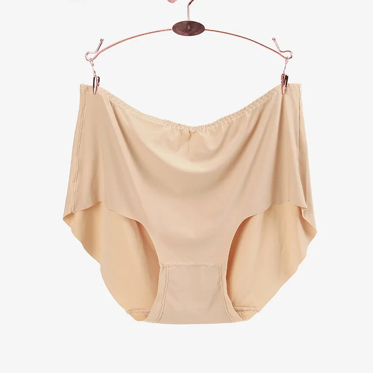 Ice Silk Plus Size Seamless Boyshorts (4-Pack) – Ultrathin Cooling Comfort