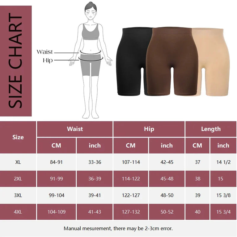 High-Waist Shapewear Shorts | Tummy Control & Anti-Chafing Shaper