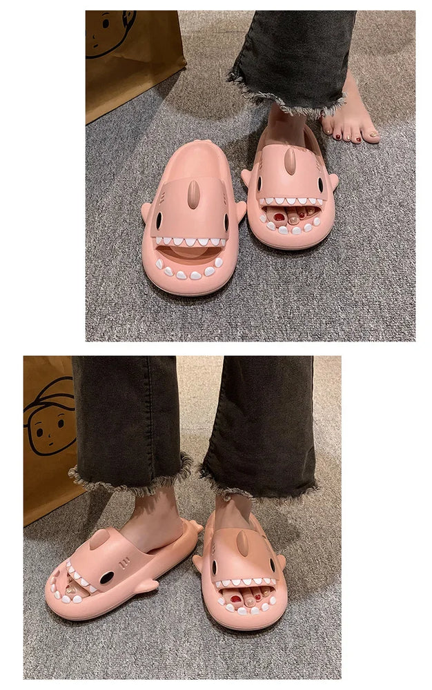 Shark Cloud Slides | Thick-Sole Anti-Slip Sandals