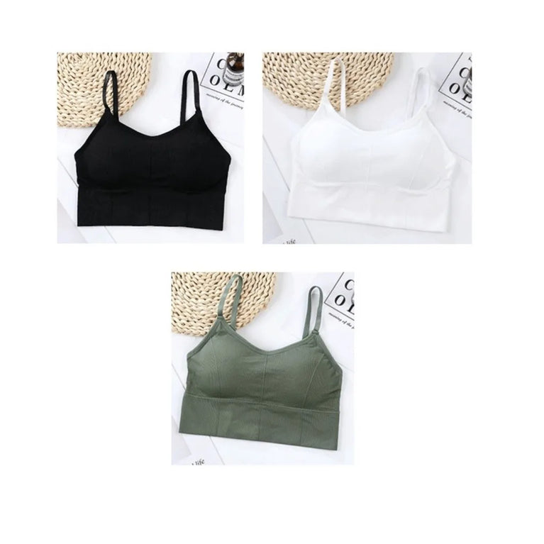 3PCS Adjustable Sports Bra | Seamless Yoga Support