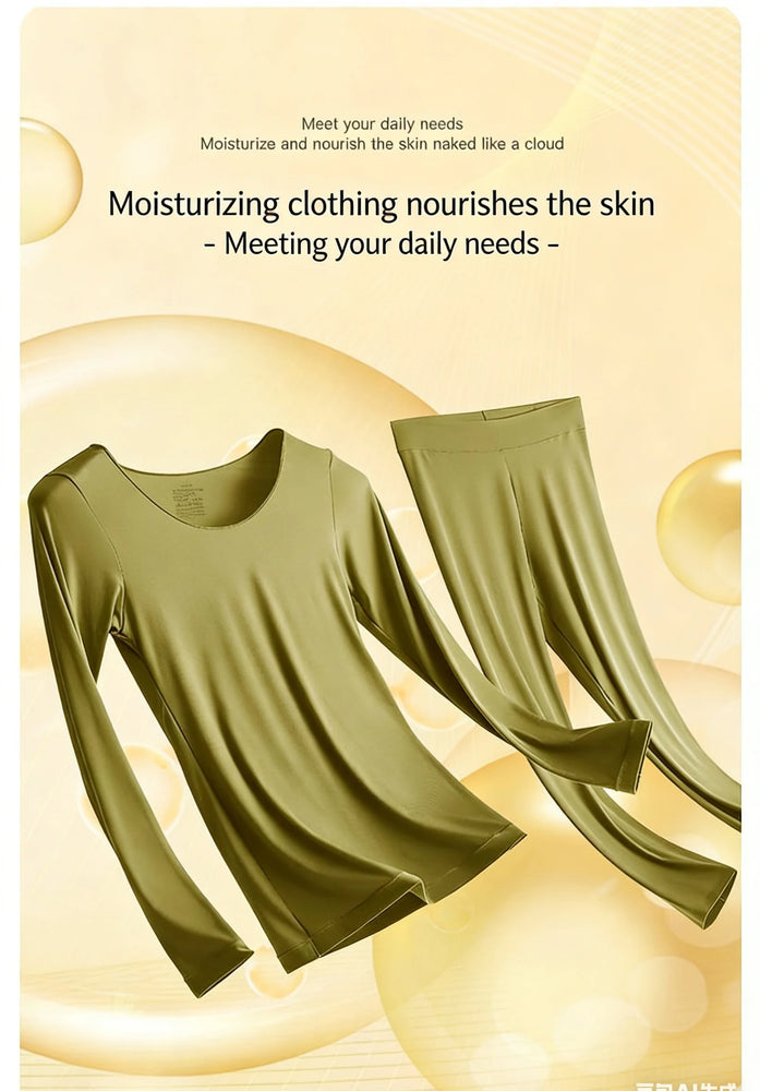 Women’s Seamless Thermal Set | Ultra-Thin Nude Feel Base Layer