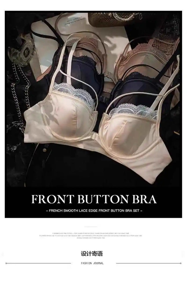 Front-Button Push-Up Set | Anti-Sagging Summer Lingerie