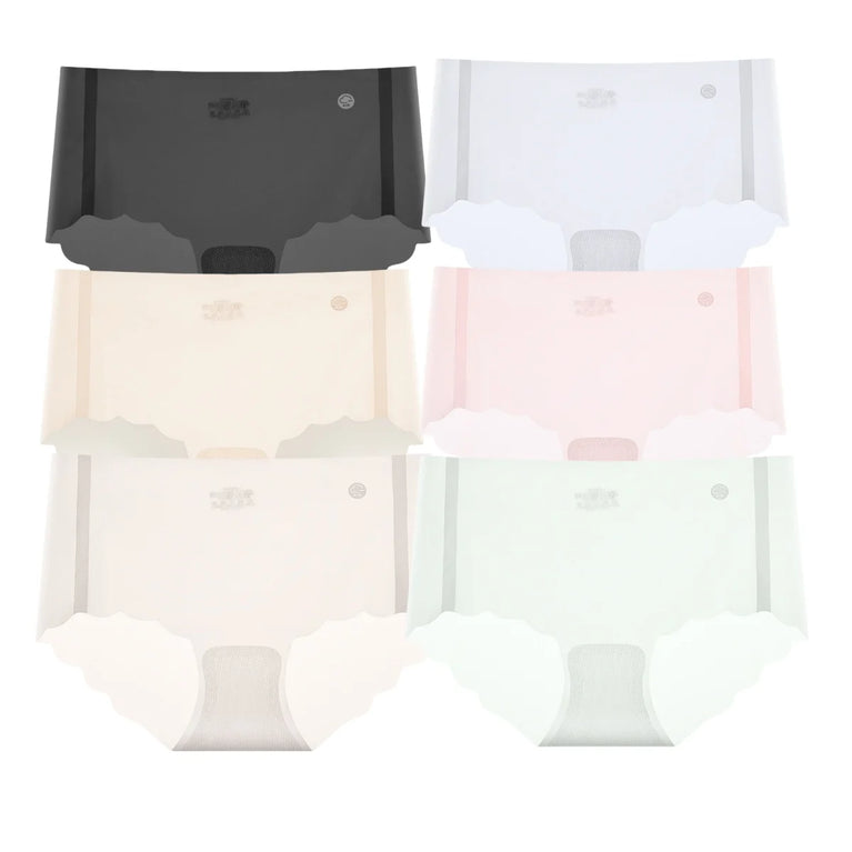 Seamless Quick-Drying Briefs (6-Pack) – Low-Rise Invisible Summer Underwear