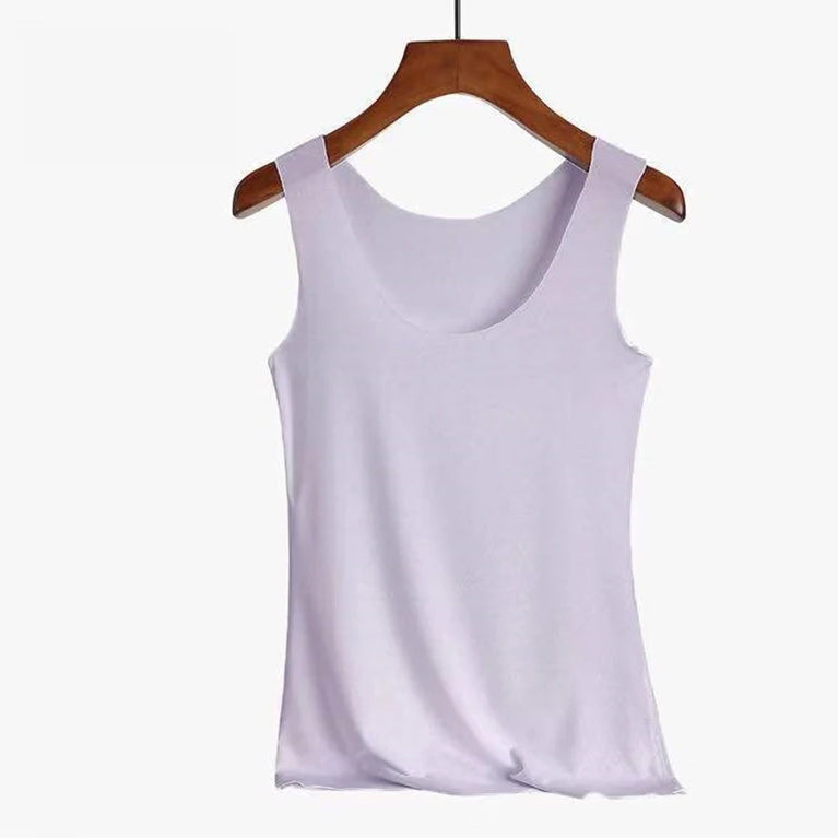 Women Summer Tight Fit Sleeveless Street Tank Top Bra