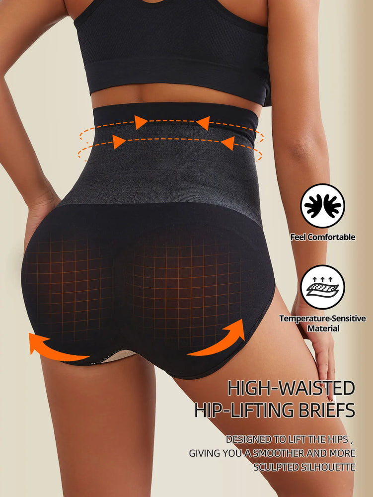Seamless Tummy Control Panties | High-Waist Thermal Sculpting Underwear