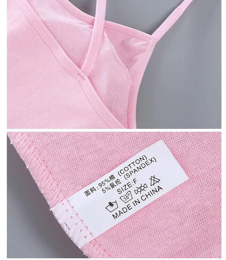 3-Pack Cotton Training Bras | Soft Teen First Camisole