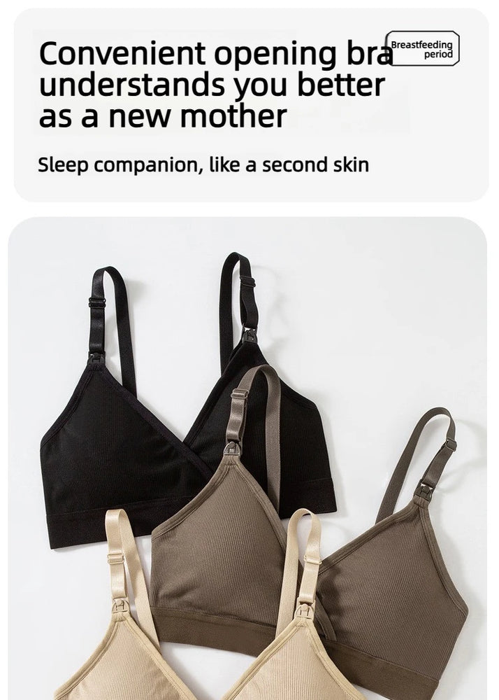 2026 Ultra-Soft Nursing Bra | Dual-Closure Maternity Fit